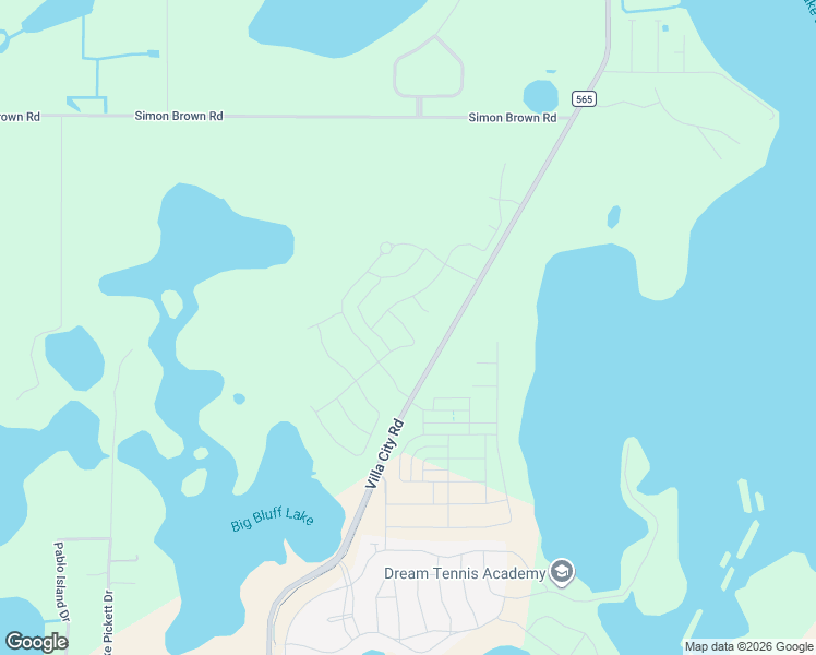 map of restaurants, bars, coffee shops, grocery stores, and more near 17300 Villa City Road in Groveland