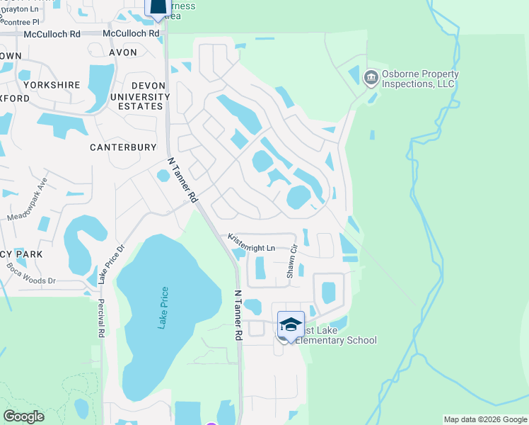 map of restaurants, bars, coffee shops, grocery stores, and more near 4032 Iveyglen Avenue in Orlando