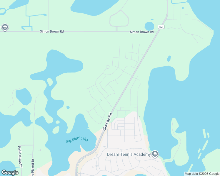 map of restaurants, bars, coffee shops, grocery stores, and more near 17300 Villa City Road in Groveland