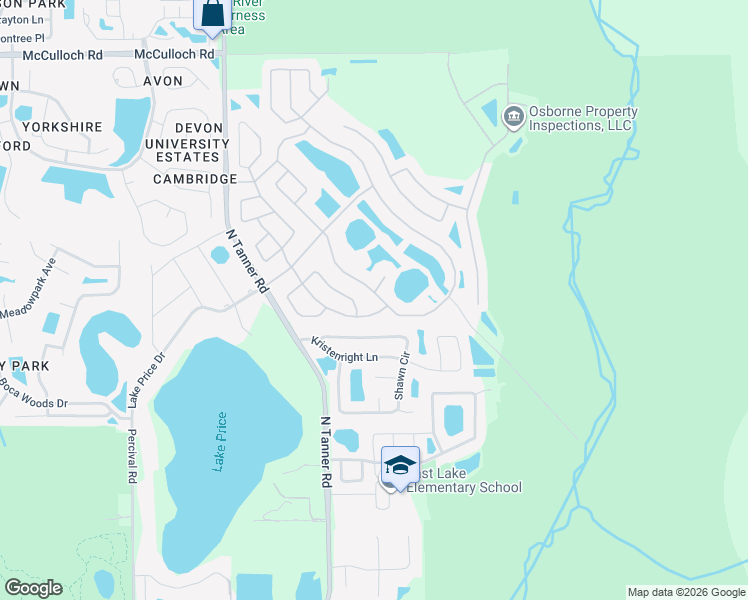 map of restaurants, bars, coffee shops, grocery stores, and more near 4116 Stonefield Drive in Orlando