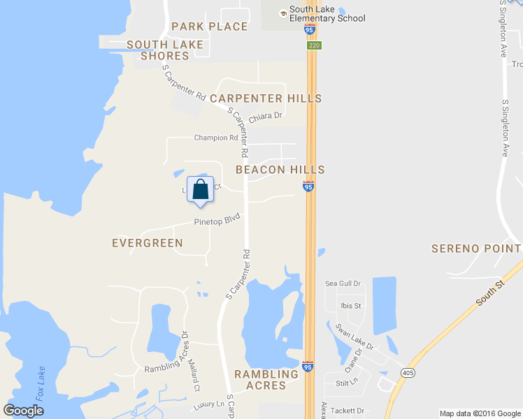 map of restaurants, bars, coffee shops, grocery stores, and more near 3675 Rosehaven Place in Titusville