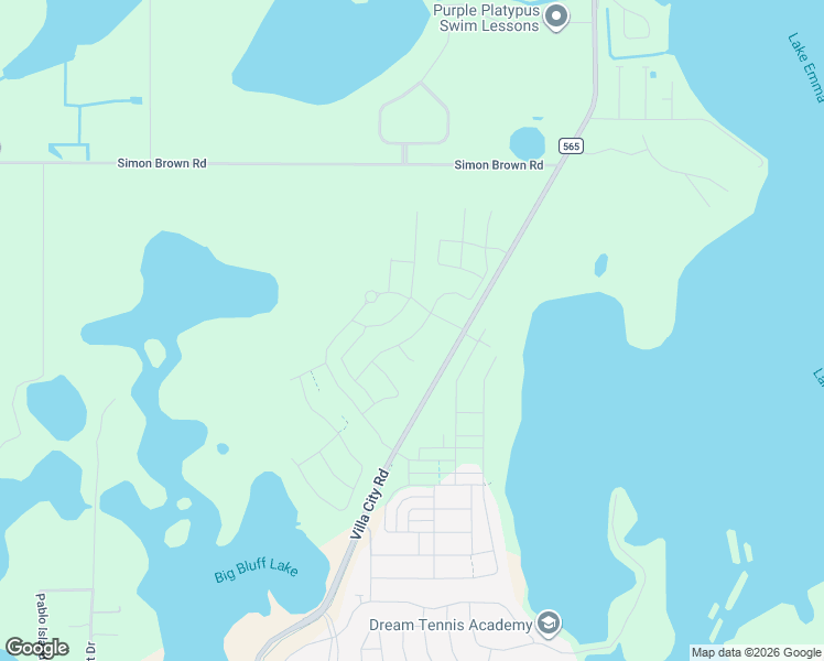 map of restaurants, bars, coffee shops, grocery stores, and more near 17543 County Road 565 in Groveland