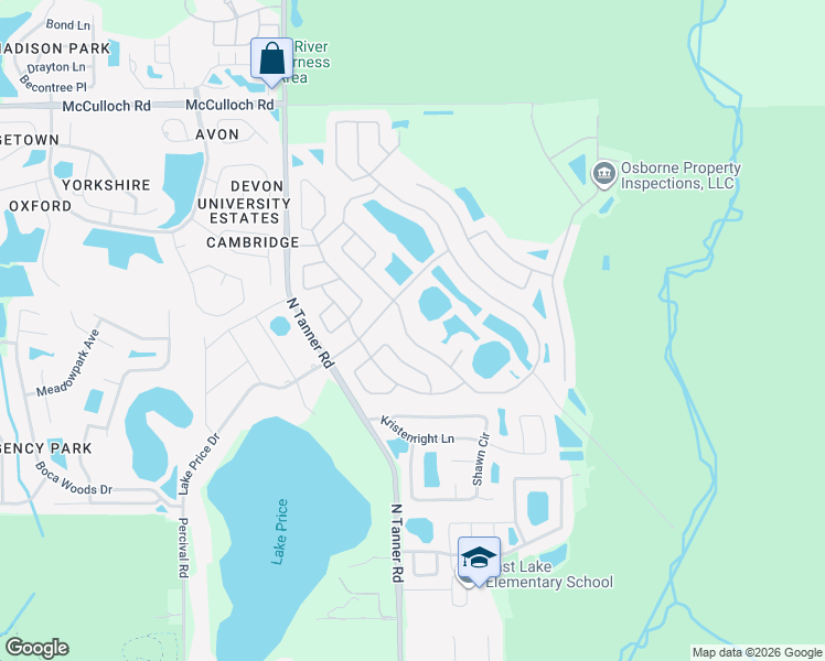 map of restaurants, bars, coffee shops, grocery stores, and more near 4211 Stonefield Drive in Orlando
