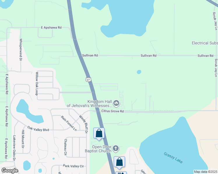 map of restaurants, bars, coffee shops, grocery stores, and more near 17730 U.S. 27 in Clermont