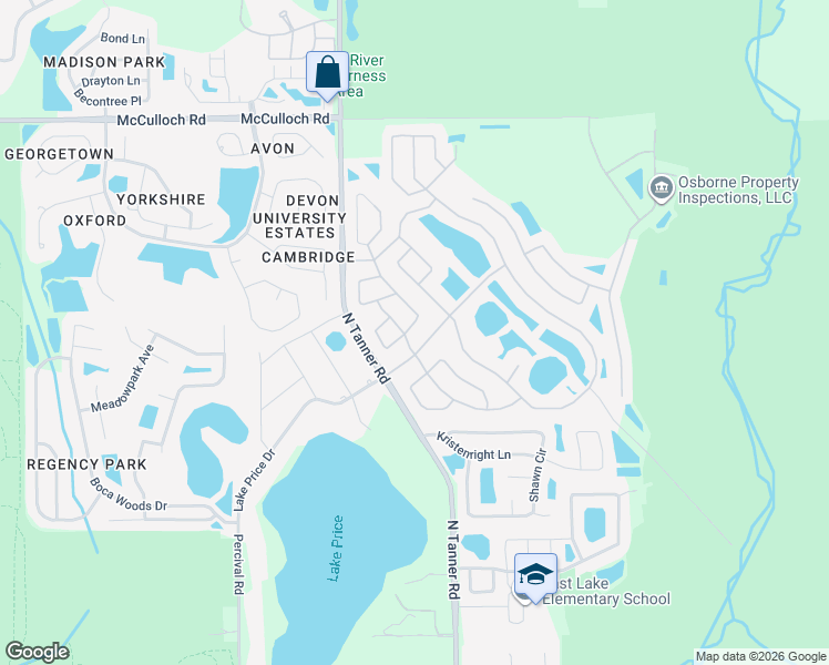 map of restaurants, bars, coffee shops, grocery stores, and more near 4307 Pembridge Avenue in Orlando