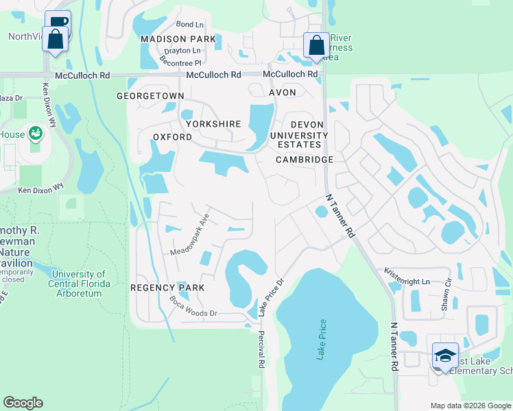map of restaurants, bars, coffee shops, grocery stores, and more near 4538 Saddleworth Circle in Orlando