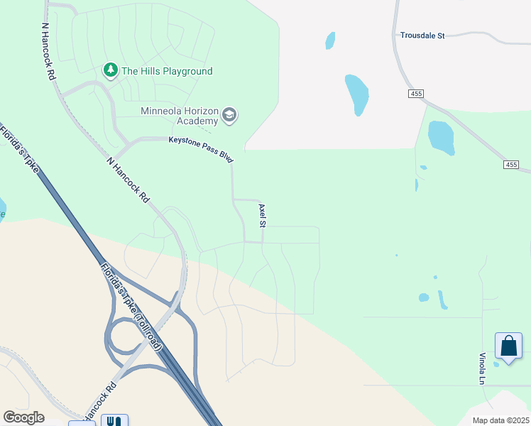 map of restaurants, bars, coffee shops, grocery stores, and more near 17942 Triple East Road in Clermont