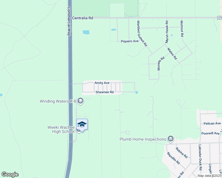 map of restaurants, bars, coffee shops, grocery stores, and more near 10460 Shawnee Road in Brooksville
