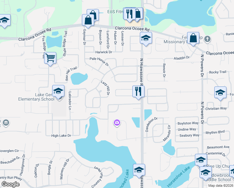 map of restaurants, bars, coffee shops, grocery stores, and more near in Hiawassee