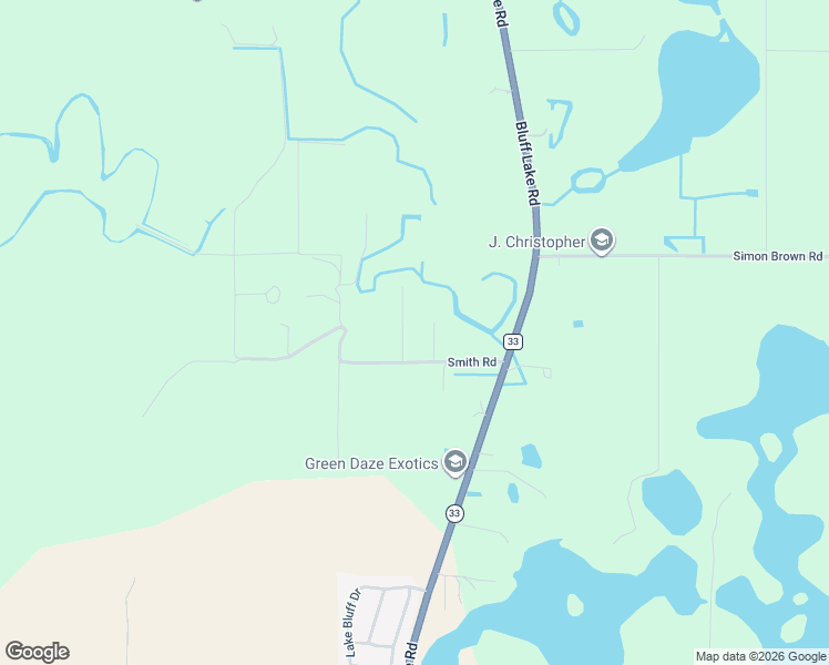 map of restaurants, bars, coffee shops, grocery stores, and more near 3927 Smith Road in Groveland