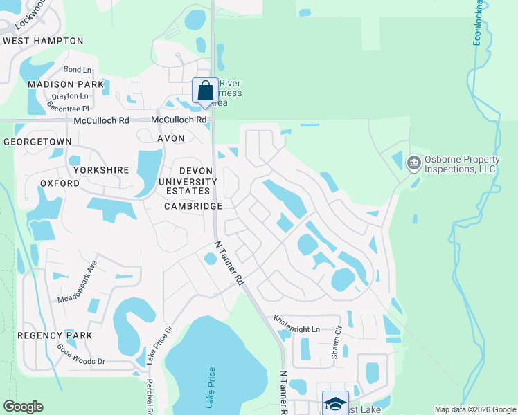 map of restaurants, bars, coffee shops, grocery stores, and more near 4442 Stonemeadow Drive in Orlando