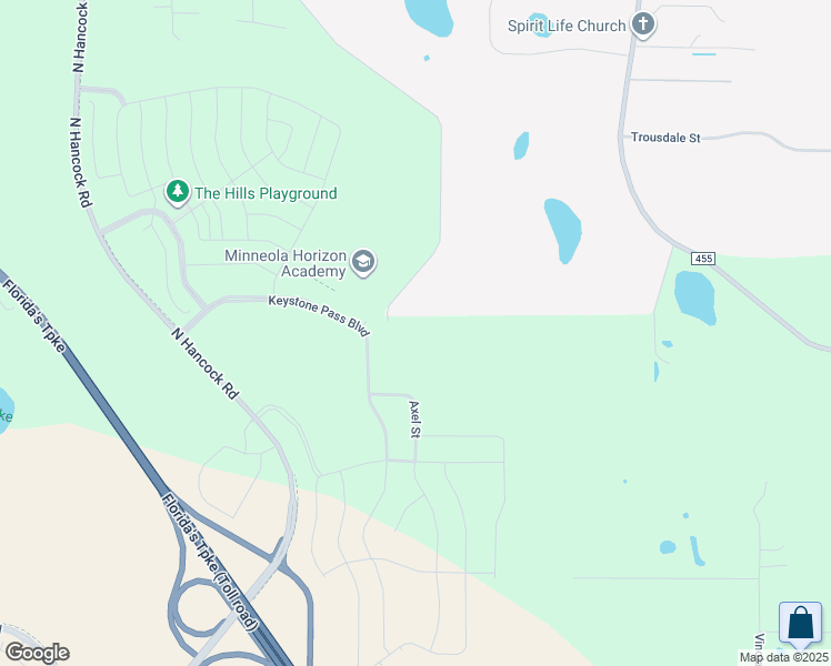 map of restaurants, bars, coffee shops, grocery stores, and more near 17942 Triple East Road in Clermont