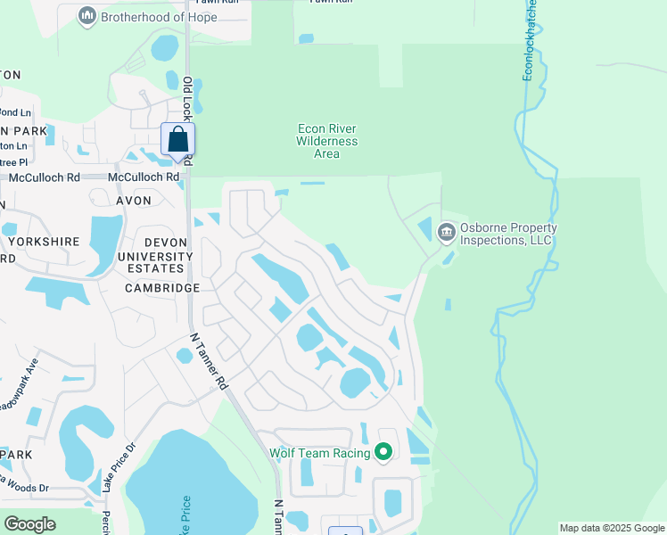 map of restaurants, bars, coffee shops, grocery stores, and more near 4739 Aguila Place in Orlando