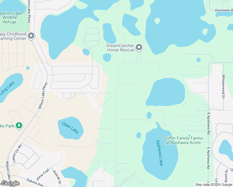 map of restaurants, bars, coffee shops, grocery stores, and more near 17961 West Apshawa Road in Clermont