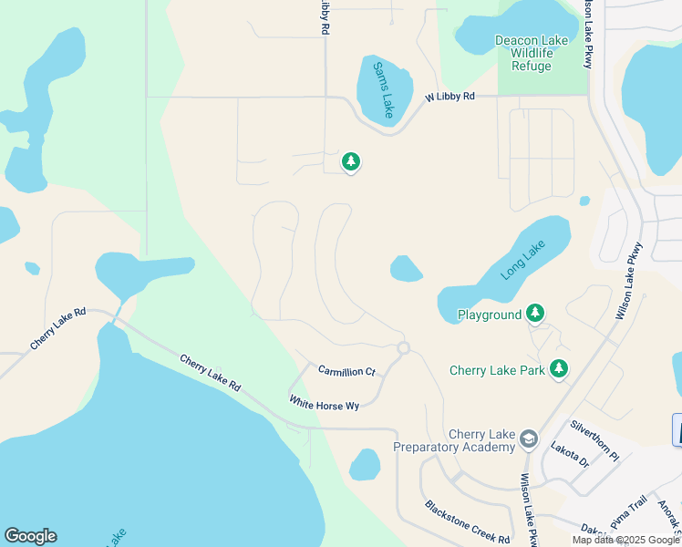 map of restaurants, bars, coffee shops, grocery stores, and more near 8740 Cherry Lake Rd in Groveland