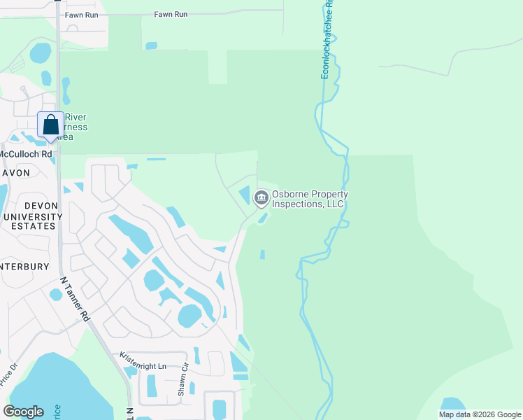 map of restaurants, bars, coffee shops, grocery stores, and more near 4749 Northern Dancer Way in Orlando