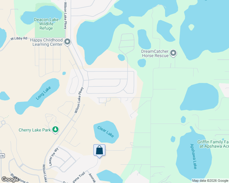 map of restaurants, bars, coffee shops, grocery stores, and more near 383 Alcove Drive in Groveland