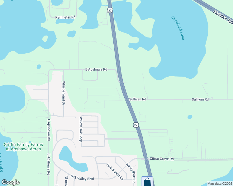 map of restaurants, bars, coffee shops, grocery stores, and more near 18110 U.S. 27 in Clermont