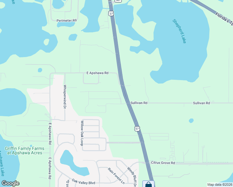 map of restaurants, bars, coffee shops, grocery stores, and more near 18110 U.S. 27 in Clermont