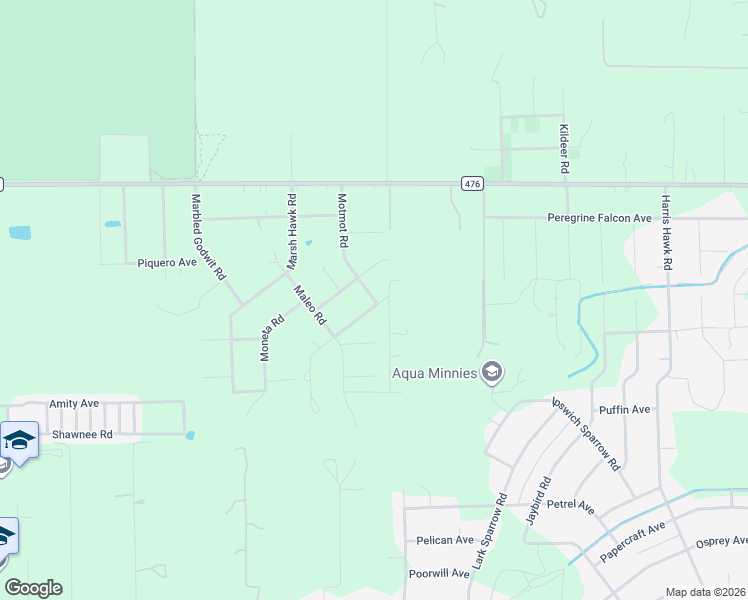 map of restaurants, bars, coffee shops, grocery stores, and more near 12482 Motmot Road in Brooksville