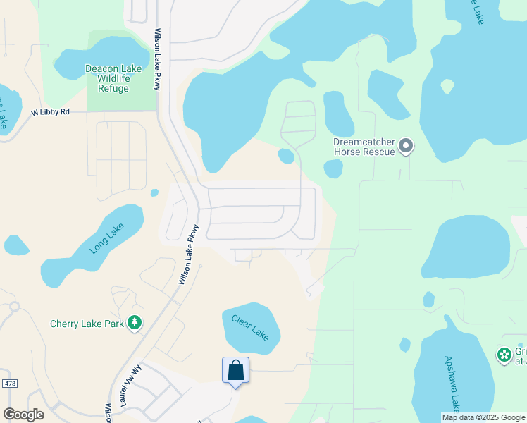 map of restaurants, bars, coffee shops, grocery stores, and more near 173 Silver Maple Road in Groveland