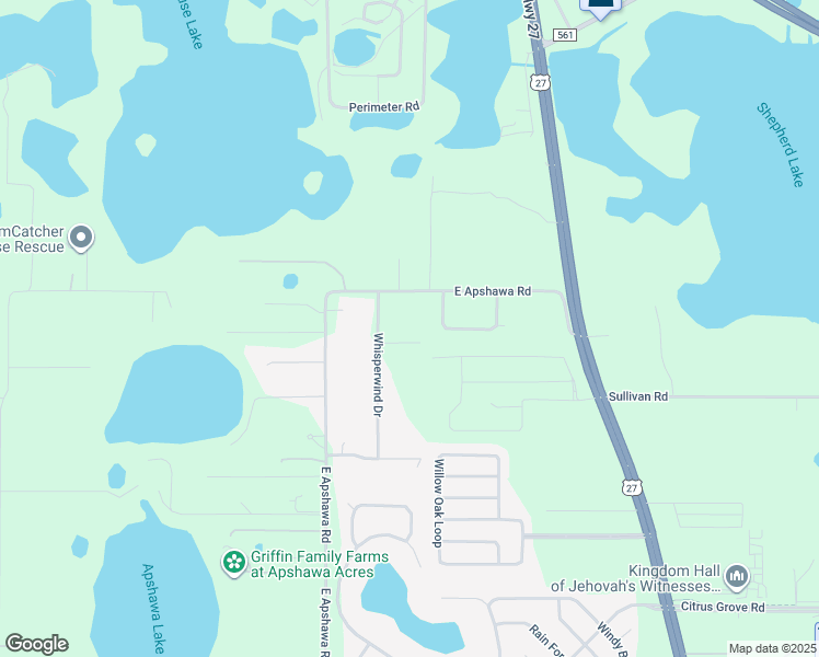 map of restaurants, bars, coffee shops, grocery stores, and more near 11521 Kanuba Court in Clermont