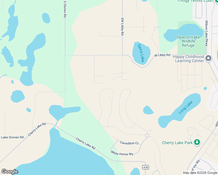 map of restaurants, bars, coffee shops, grocery stores, and more near 18241 Sky Top Lane in Groveland