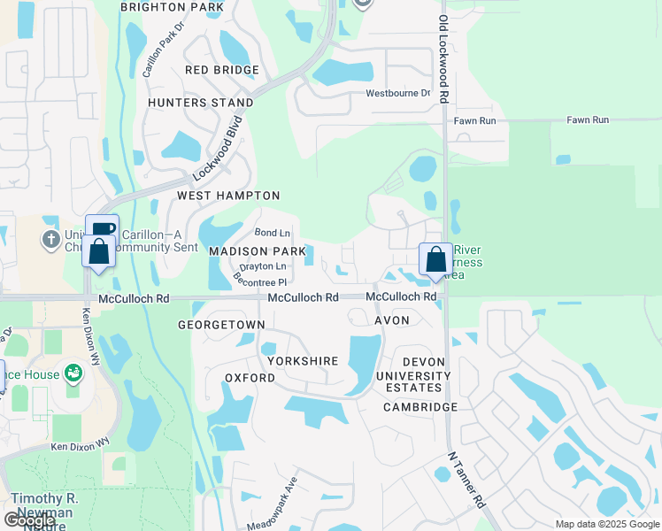 map of restaurants, bars, coffee shops, grocery stores, and more near 3861 Silverbell Loop in Oviedo