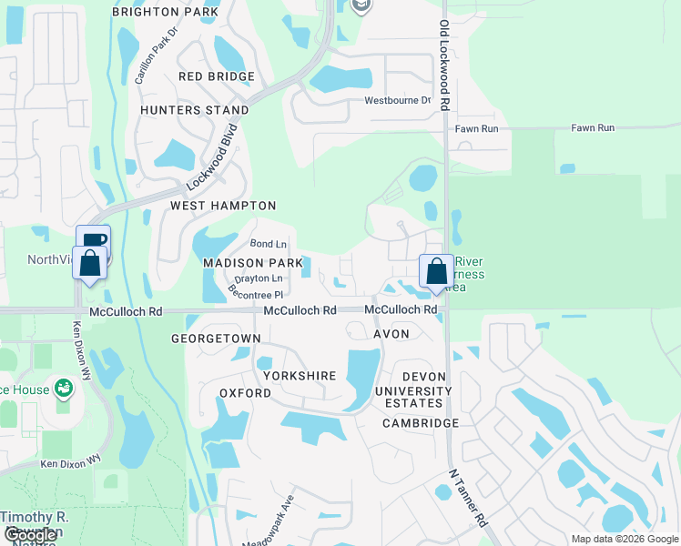 map of restaurants, bars, coffee shops, grocery stores, and more near 3829 Silverbell Loop in Oviedo