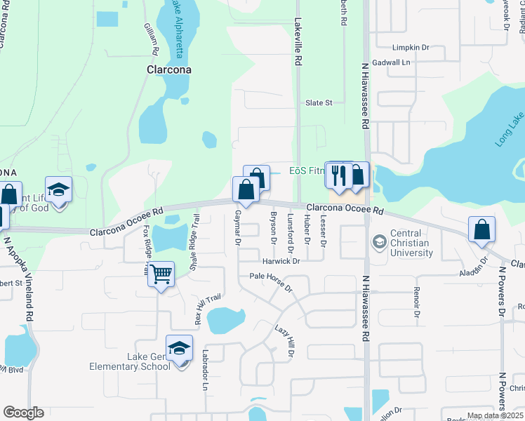 map of restaurants, bars, coffee shops, grocery stores, and more near in Orange County