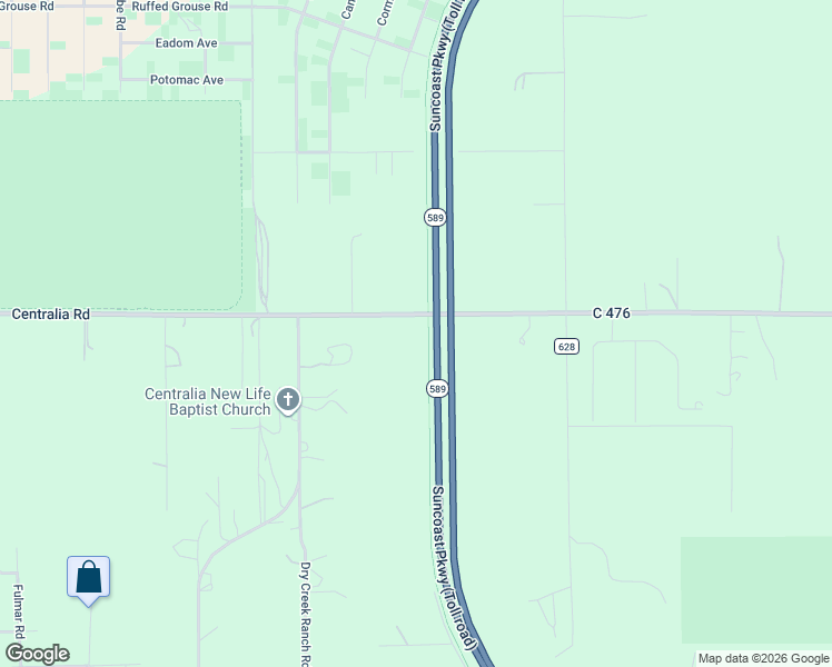 map of restaurants, bars, coffee shops, grocery stores, and more near 14087 County Road 476 in Brooksville