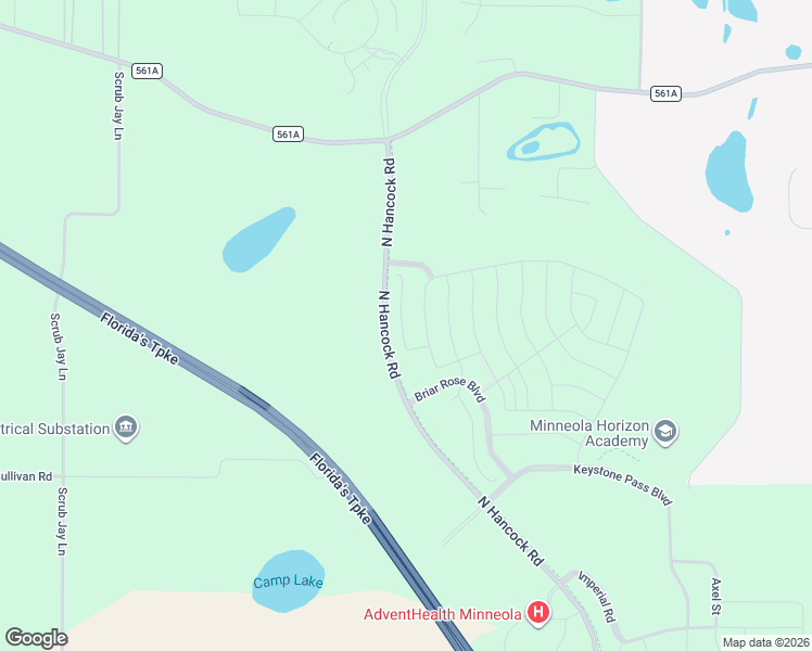 map of restaurants, bars, coffee shops, grocery stores, and more near North Hancock Road in Lake County