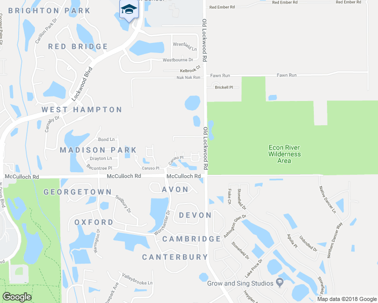 map of restaurants, bars, coffee shops, grocery stores, and more near 4040 Pitch Pine Circle in Oviedo