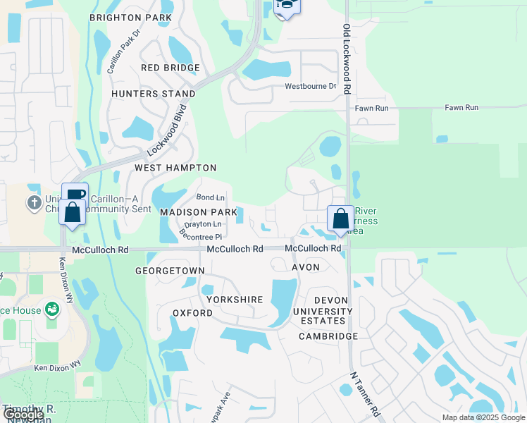 map of restaurants, bars, coffee shops, grocery stores, and more near 3861 Silverbell Loop in Oviedo
