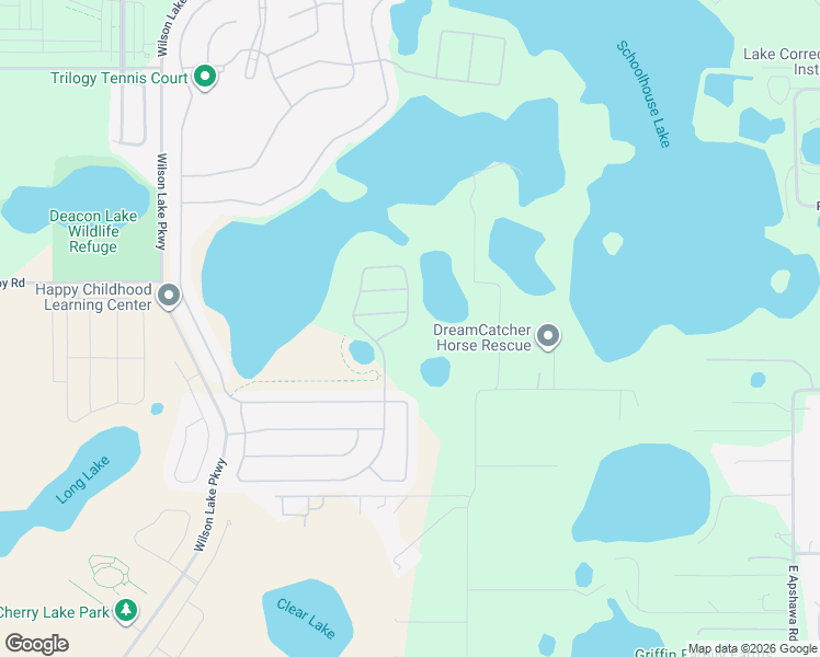 map of restaurants, bars, coffee shops, grocery stores, and more near 771 Alcove Dr in Groveland