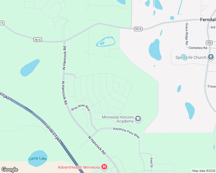 map of restaurants, bars, coffee shops, grocery stores, and more near 14301 Rock N Roll Road in Clermont