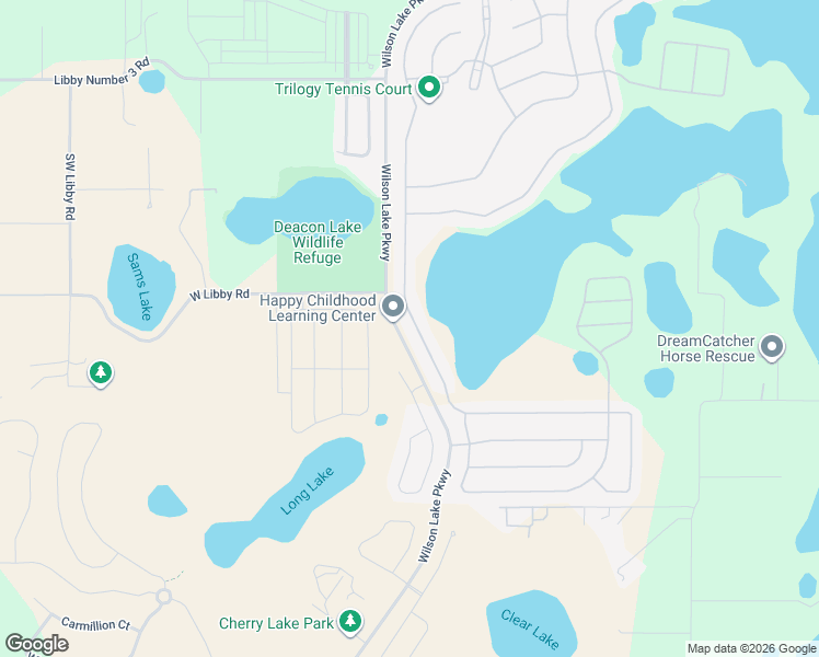 map of restaurants, bars, coffee shops, grocery stores, and more near 243 Silver Maple Road in Groveland