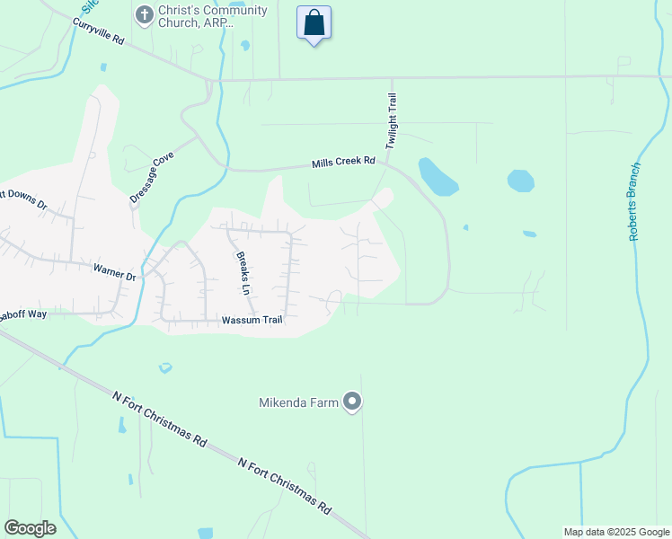 map of restaurants, bars, coffee shops, grocery stores, and more near 2570 Buck Knife Road in Chuluota