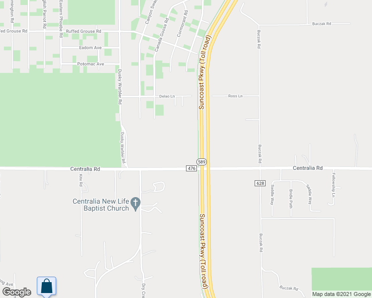 map of restaurants, bars, coffee shops, grocery stores, and more near 13753 Centralia Road in Brooksville