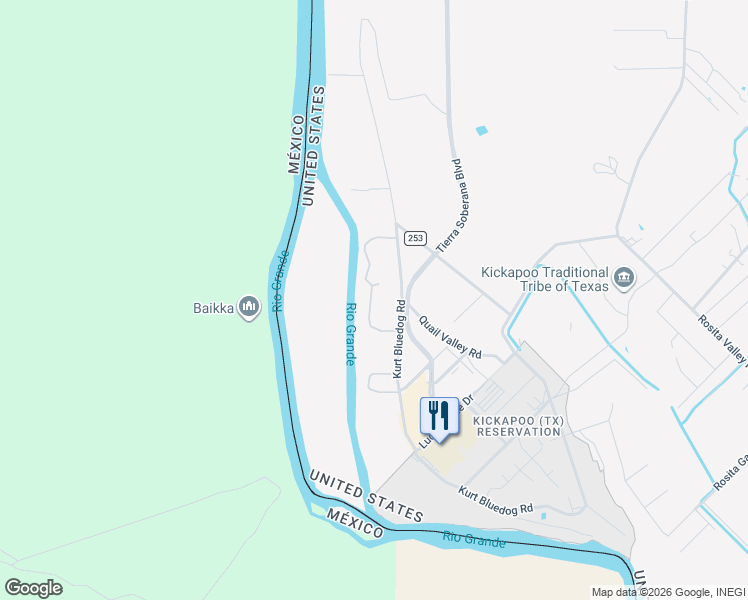 map of restaurants, bars, coffee shops, grocery stores, and more near in Rosita South