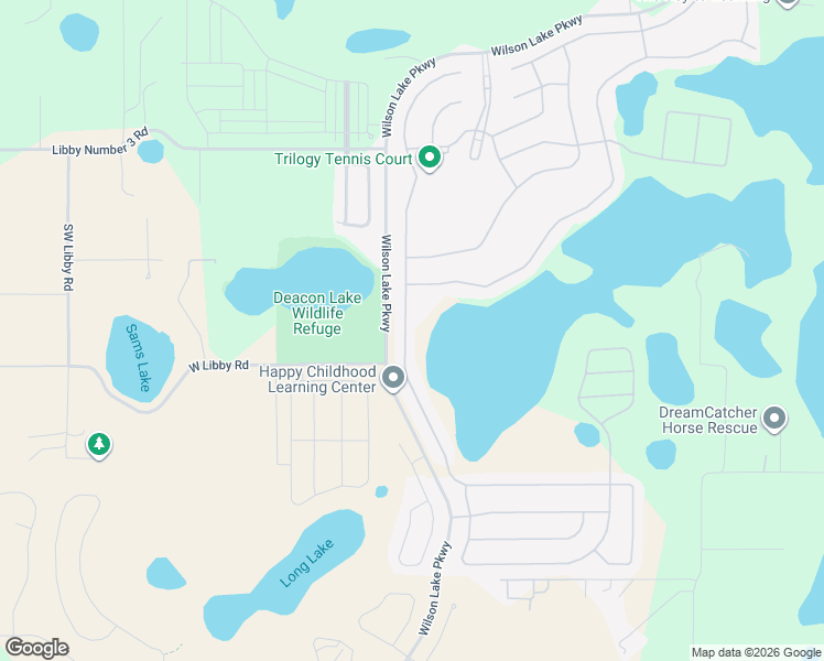 map of restaurants, bars, coffee shops, grocery stores, and more near 284 Silver Maple Road in Groveland