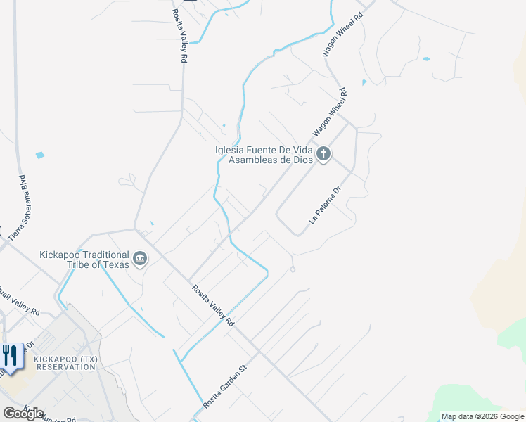 map of restaurants, bars, coffee shops, grocery stores, and more near 1899 Wagon Wheel Road in Eagle Pass