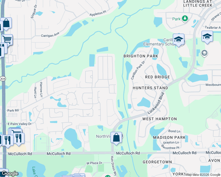 map of restaurants, bars, coffee shops, grocery stores, and more near 979-1037 Ponytail Palm Cir in Oviedo