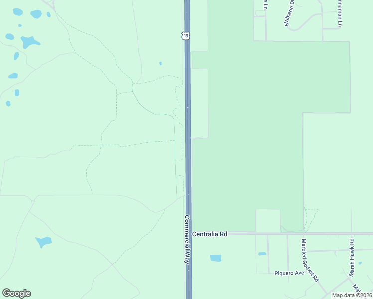 map of restaurants, bars, coffee shops, grocery stores, and more near Commercial Way in Brooksville