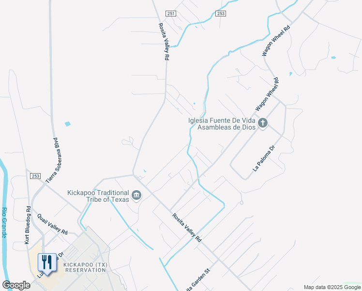 map of restaurants, bars, coffee shops, grocery stores, and more near 320 Victoriano Avenue in Eagle Pass