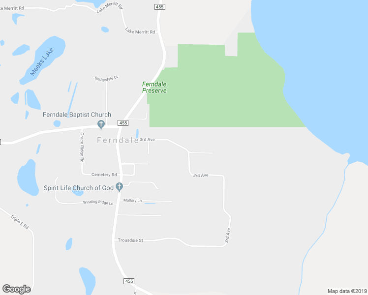 map of restaurants, bars, coffee shops, grocery stores, and more near 18854 3rd Avenue in Clermont