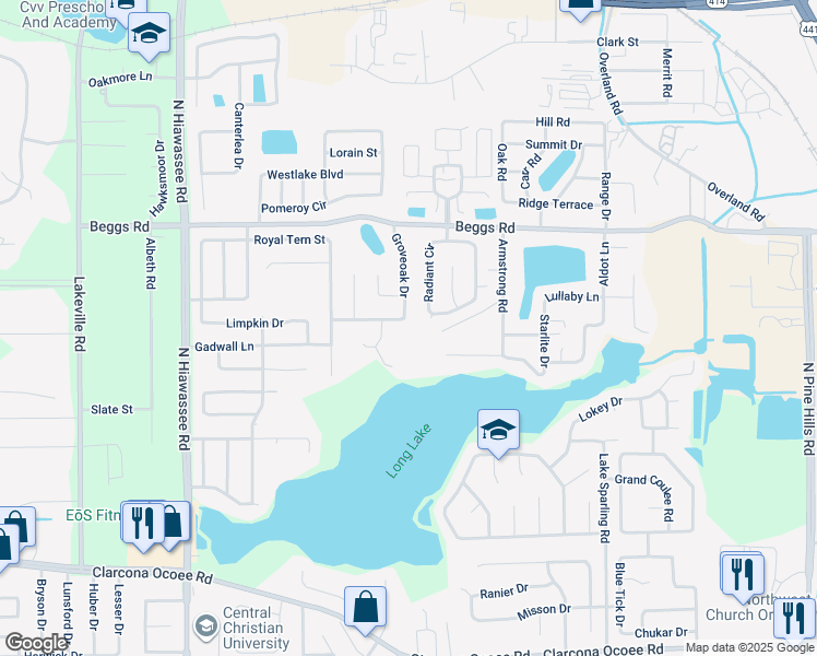 map of restaurants, bars, coffee shops, grocery stores, and more near 7437 Covina Court in Orlando