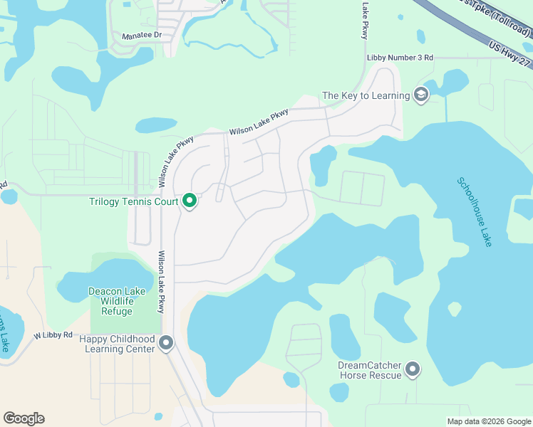 map of restaurants, bars, coffee shops, grocery stores, and more near 144 Balmy Coast Road in Groveland