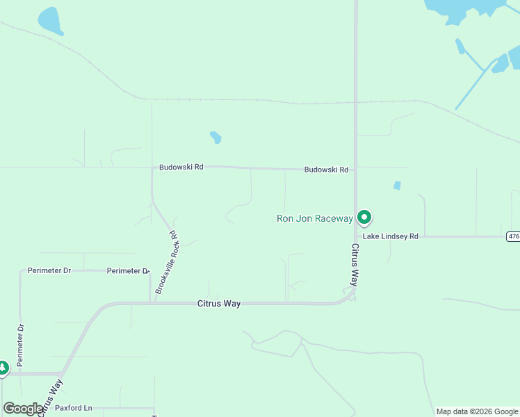 map of restaurants, bars, coffee shops, grocery stores, and more near 17026 Budowski Road in Brooksville