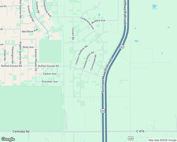 map of restaurants, bars, coffee shops, grocery stores, and more near 14004 Cormorant Road in Brooksville